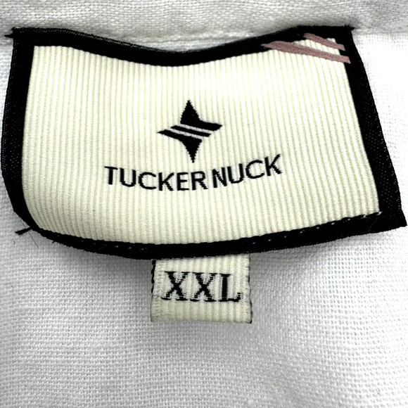 TUCKERNUCK Women's XXL Blanc White Piper Lace Top Tunic Cotton Linen Bell Sleeve - Picture 6 of 11